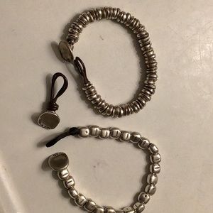 2 Uno de 50 bracelets with 1 extender